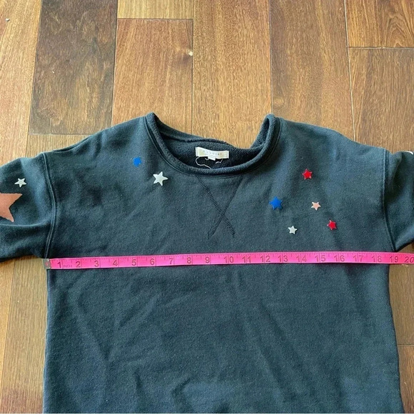 Madewell mile(s) Navy Blue Star Sweater Pull Over Crew Neck Top XXS Patriotic - Picture 9 of 10